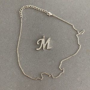 Initial “M” Necklace
